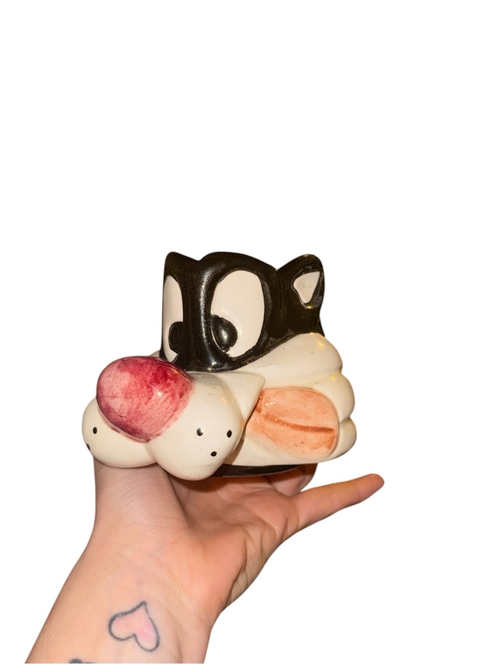 Vintage homemade Sylvester the cat mug